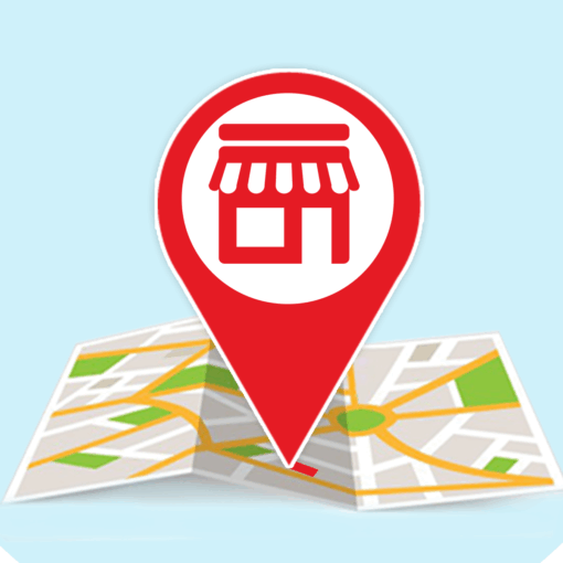 地図で支店やお店を表示する