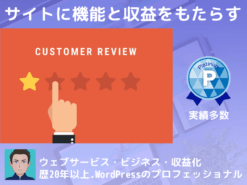 口コミやレビューサイトの作成に